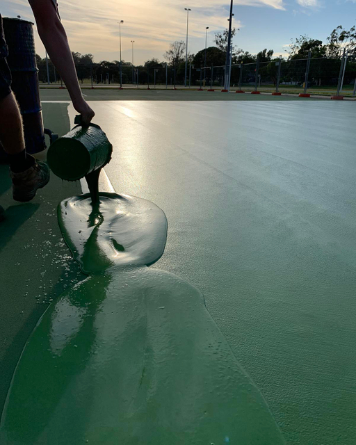 Professional Silicon PU Elastic Layer Pickleball Tennis Basketball Outdoor Courts Sports Surface Flooring