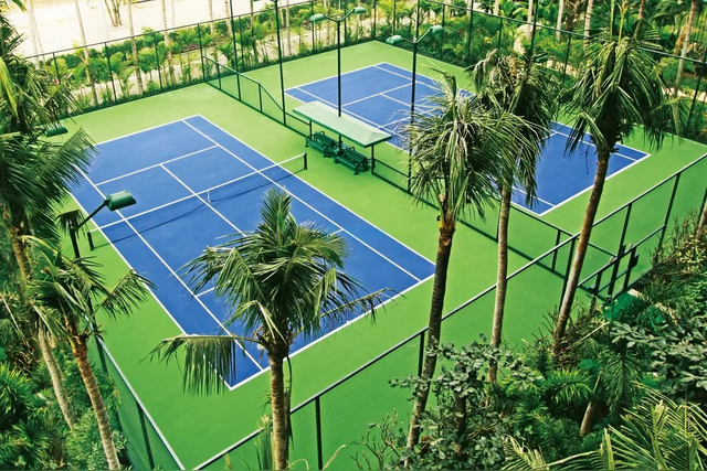 Durabond Silicone-PU Formula, Enhanced UV Resistance for Outdoor Use Tennis cournt