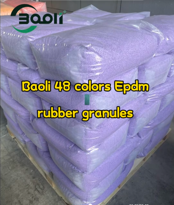 EPDM Rubber Granules with Binder Flooring Playground Plastic Runway Wet Pour Floor Installation