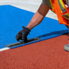 CE Standard High Content Virgin Rubber EPDM Rubber Granules for Sports Flooring Runway & Playground Surface easy Construction