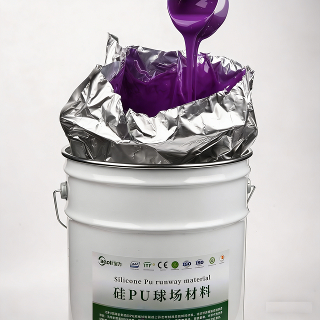 Non-toxic High-elasticity Silicon-PU Suitable for A Wide Range of Indoor And Outdoor Sports Surfaces Feature with Durable Weather Resistance 