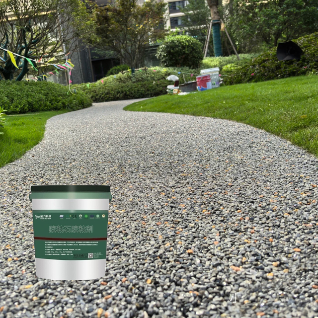 Aromatic PU Resin Bound Pour Anti-Slip Waterproof Performance for Washed Stone and Grave Driveway Patio