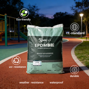 CE Standard High Content Virgin Rubber EPDM Rubber Granules for Sports Flooring Runway & Playground Surface easy Construction