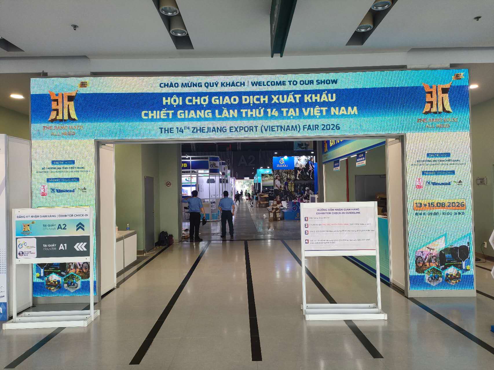 The exhibition venue at SECC, Ho Chi Minh City